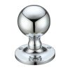 Zoo Hardware Ball Mortice Knob Furniture 62.5mm Rose dia. - Polished Chrome