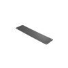 Atlantic Finger Plate Radius Corner Pre drilled with screws 300mm x 75mm - Matt Black