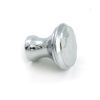 Polished Chrome Hammered Cabinet Knob - Small