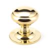 Polished Brass Round Centre Door Knob