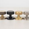 Millhouse Brass Harrison Brass Knurled Mortice Knob on Concealed Fix Rose - Satin Nickel