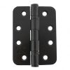 Atlantic Radius Corner Ball Bearing Hinges Grade 13 Fire Rated 4" X 3" X 3mm - Matt Black (Pair)