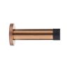 Zoo Hardware Door stop - cylinder - 70mm projection with rose - Tuscan Rose Gold
