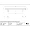 Pewter 800mm Pull Handle