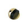 Zoo Hardware Door Stop - Floor Mounted - Oval 50mm dia. - Polished Brass