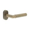 CR-102 Antique Brass Multi Point Oval Rose Door Handle - By Frelan Hardware - CR-102C4AB