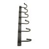 Iron coat hook plain 6 leg - Pewter