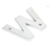 Satin Chrome Letter W