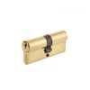 Jedo Euro Profile Double Cylinders to Differ 80mm Polished Brass - By Frelan Hardware - JL-80EPDPB
