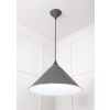 White Gloss Hockley Pendant in Bluff