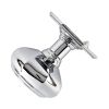 Octagonal Centre Door Knob Polished Chrome