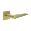 CR-107 Satin Brass Fixed Dead Square Rose Door Handle - By Frelan Hardware - CR-107B3SB