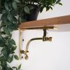 Beehive Medium Shelf Bracket Aged Brass (Sold in Pairs)