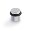 Valli 38 x 35mm - Floor Mounted Knurled Doorstop - Concealed Fix - Polished Chrome PVD