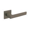 Tupai Rapido 5S Line Portel Lever Door Handle on 5mm Slimline Square Rose - Titanium (Pair)