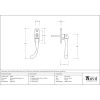 Pewter Locking Peardrop Espag - LH