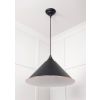 White Gloss Hockley Pendant in Elan Black