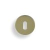 Valli Lock Profile Push-on Round Rosette Escutcheon - Polished Brass PVD