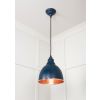 Hammered Copper Brindley Pendant in Dusk