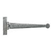 Pewter 12" Penny End T Hinge (pair)