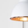 Hammered Copper Brindley Wall Light in Flock