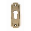Aged Brass Art Deco Euro Escutcheon