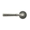 Pewter Hammered Newbury Lever on Rose Set (Plain) - Unsprung