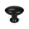 Black Oval Cabinet Knob 40mm