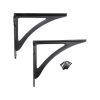 Victorian Ironbridge Shelf Bracket Black (Sold in Pairs)