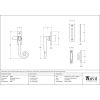 Aged Brass Monkeytail Fastener