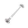 Silent Cabin Hook 6" - 150mm Satin Chrome