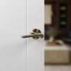 Senza Pari Darrio Door Handle Pack (Euro Lock Set - 3" CE Sashlock, 4" Fire Rated Hinges x3) - Antique Brass
