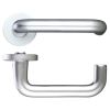 Zoo Hardware 19mm RTD lever - screw on rose - Satin Aluminium