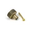 Aged Brass Brompton Cabinet Knob - 25mm (No rose)