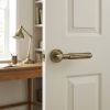 Complete Bloom Door Handle Pack - Internal Doors - Antique Brass - 76mm / 3-inch Hinges - JE-B3B-AB
