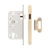 72mm Antique Brass Din Euro Latch Radiused 60mm Backset - By Frelan Hardware - JL-DL60RAB