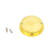 Polished Brass 60mm Plain Round Pull