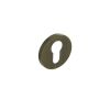 Millhouse Brass Euro Escutcheons on 5mm Slimline Round Rose - Yester Bronze (Pair)