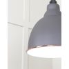 White Gloss Brindley Pendant in Bluff