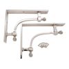 Beehive Medium Shelf Bracket Polished Nickel (Sold in Pairs)