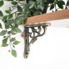 GNER Shelf Bracket Matt Antique 125x125mm (Sold in Pairs)
