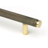Aged Brass Full Brompton Pull Handle - Large