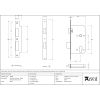 Black Euro Din Sash Lock - 60mm Backset/72mm Centre