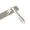 Polished Nickel Reeded Slimline Lever Latch Set