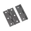 NON CE Mild Steel Butt Hinges - Gunmetal Grey