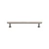 Heritage Brass Cabinet Pull Hexagon Design with 16mm Rose 128mm CTC Satin Nickel finish