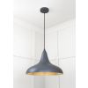 Smooth Brass Frankley Pendant in Slate