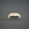 Traditional Cup Pull Polished Brass