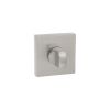 Senza Pari WC Turn and Release on Flush Square Rose (bolt through fixing only) - Satin Nickel