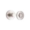 Hammered Knurlmond Thumb Turn & Release Polished Nickel
